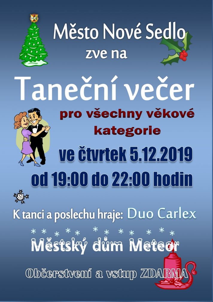 taneční večer pro všechny věkové kategorie