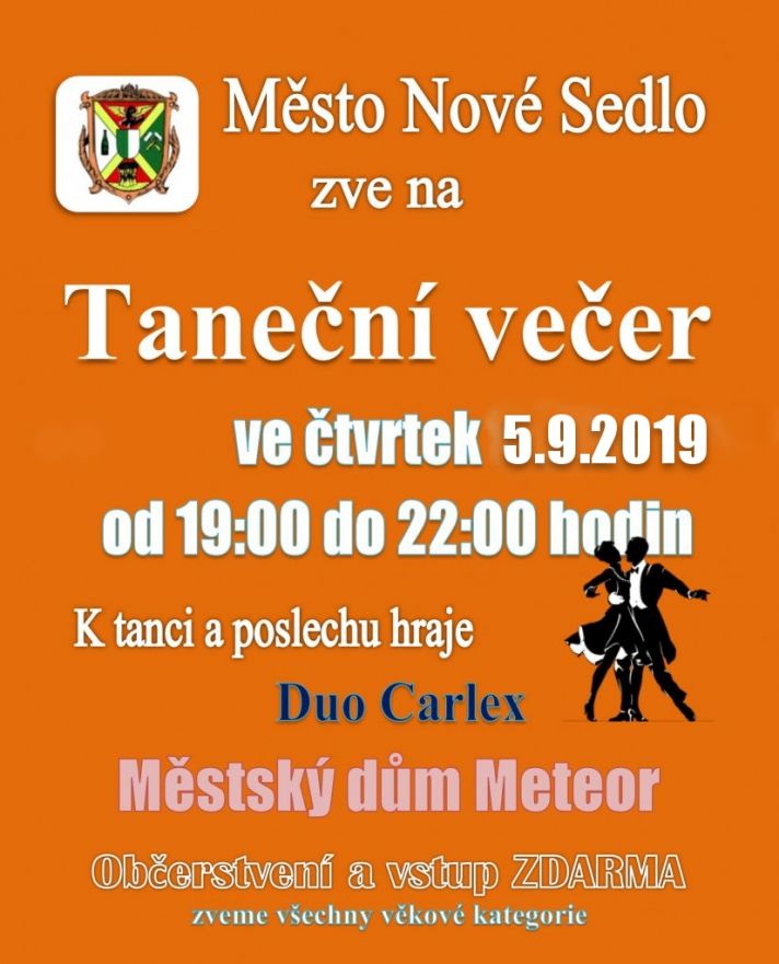 taneční večer pro všechny věkové kategorie