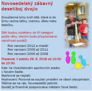 Novosedelský zábavný desetiboj dvojic 1
